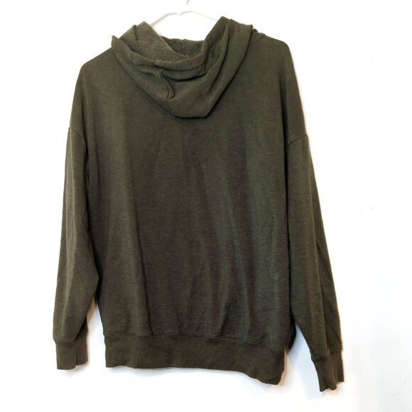 Buffalo David Bitton Olive Green Pullover Hoodie Sweatshirt Size Medium - Picture 2 of 6